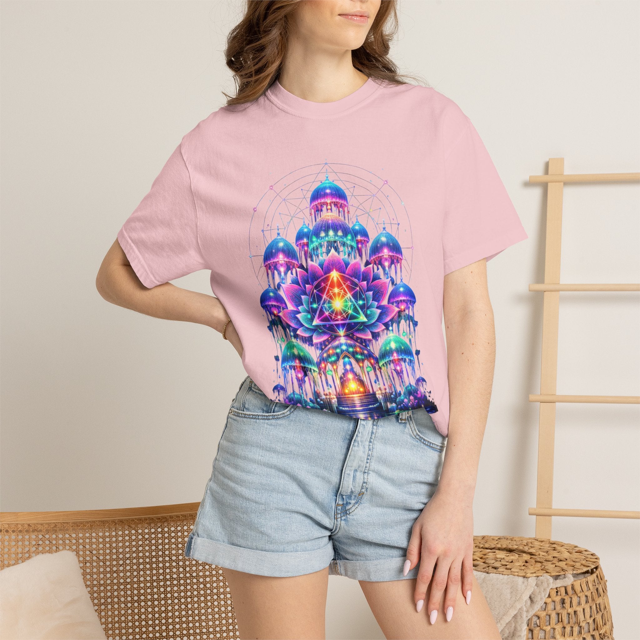 Psychedelic Palace T-Shirt — Vibrant Mandala Art Tee