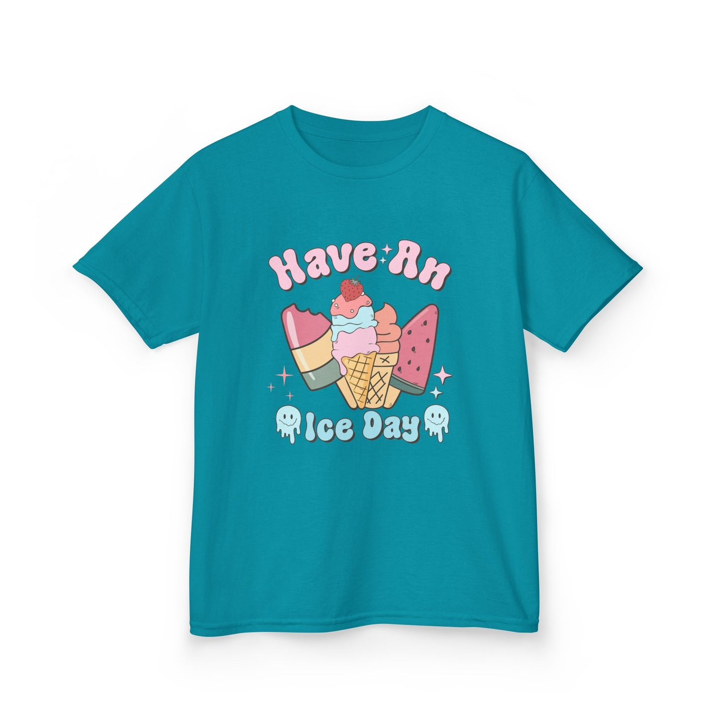 Kids Ice Cream Tee - "Have An Ice Day" Cute Summer Graphic Shirt