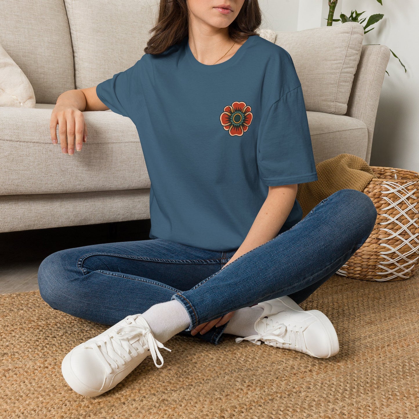 Vintage Snake & Floral Tattoo T-Shirt