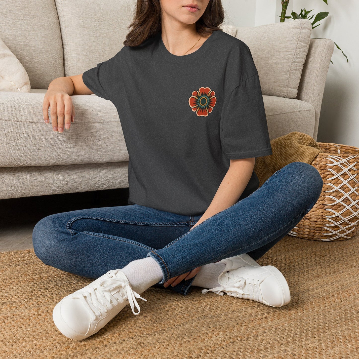 Vintage Snake & Floral Tattoo T-Shirt