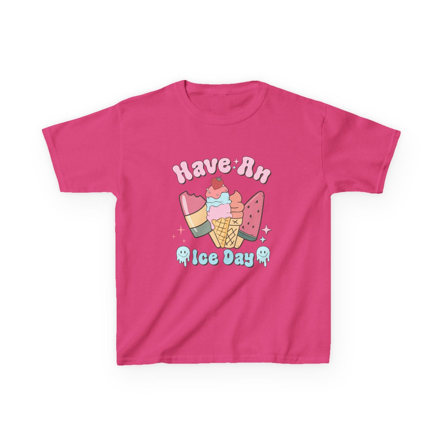 Kids Ice Cream Tee - "Have An Ice Day" Cute Summer Graphic Shirt
