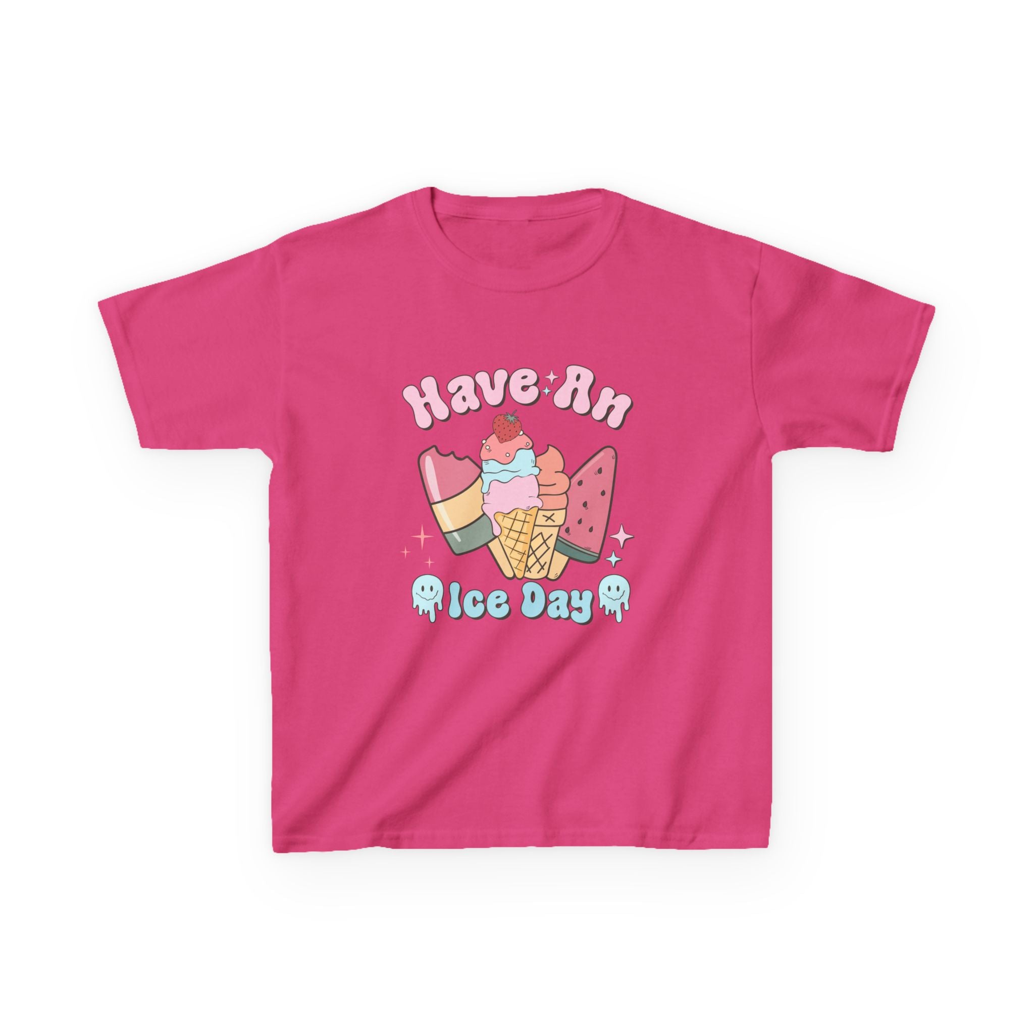 Kids Ice Cream Tee - "Have An Ice Day" Cute Summer Graphic Shirt