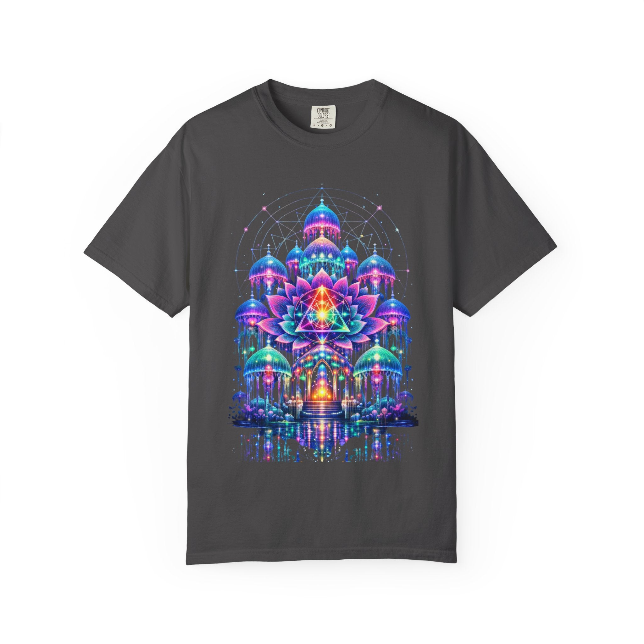 Psychedelic Palace T-Shirt — Vibrant Mandala Art Tee
