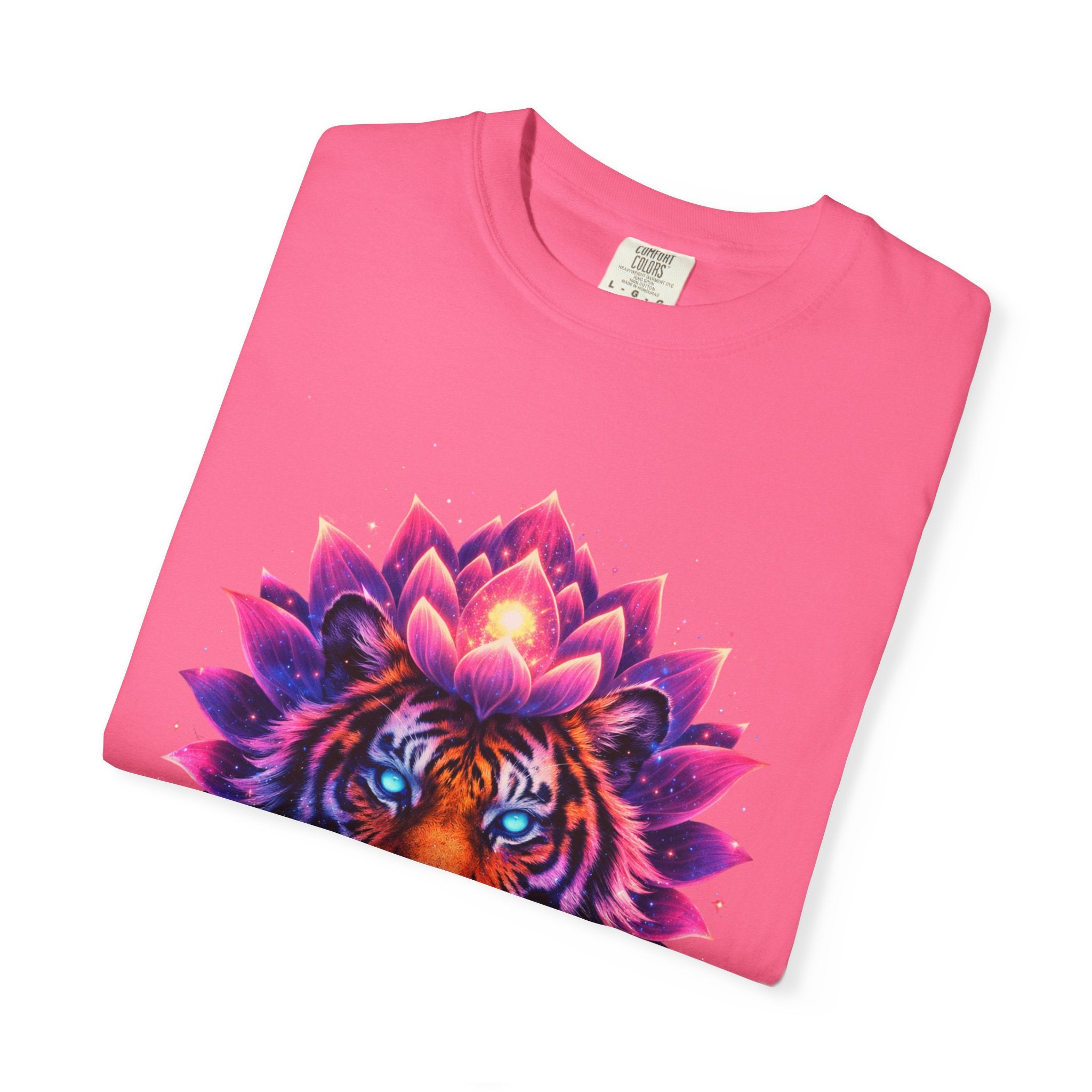 Tiger Lotus T-Shirt — Vibrant Mandala Tiger Graphic Tee