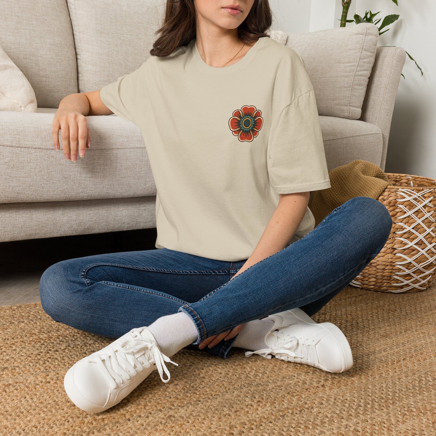 Vintage Snake & Floral Tattoo T-Shirt