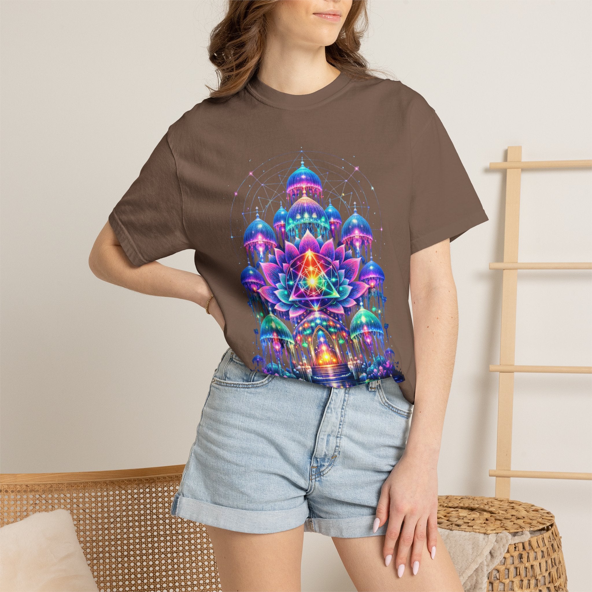 Psychedelic Palace T-Shirt — Vibrant Mandala Art Tee
