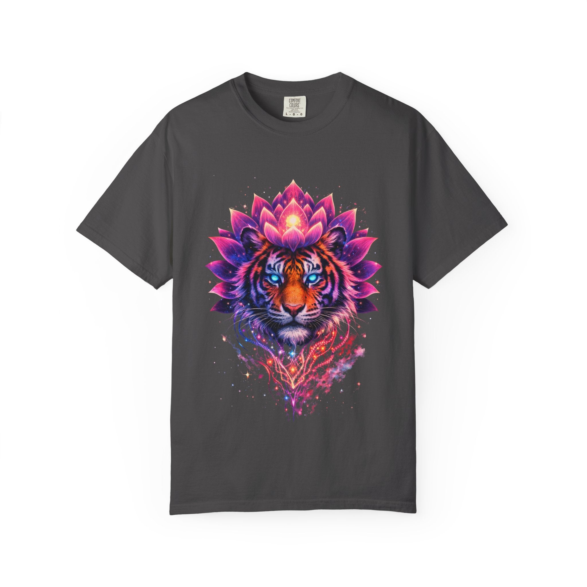 Tiger Lotus T-Shirt — Vibrant Mandala Tiger Graphic Tee
