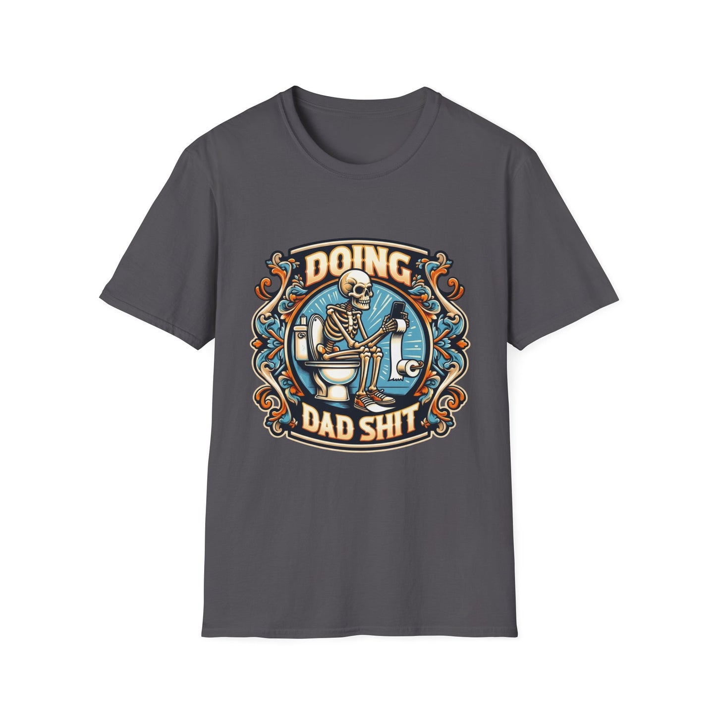 T-Shirt — "Doing Dad Shit" Skeleton Vintage Dad Humor Tee