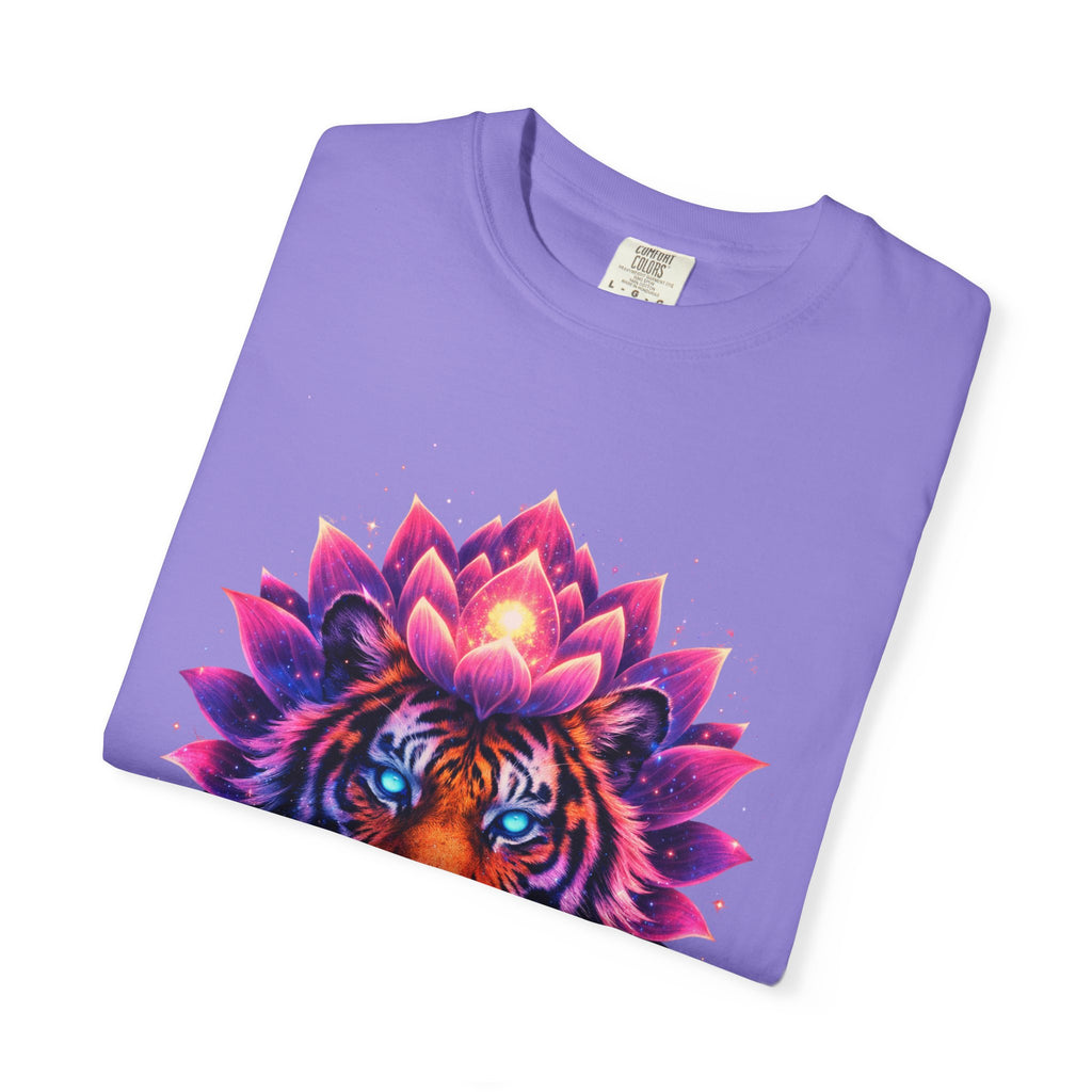 Tiger Lotus T-Shirt — Vibrant Mandala Tiger Graphic Tee