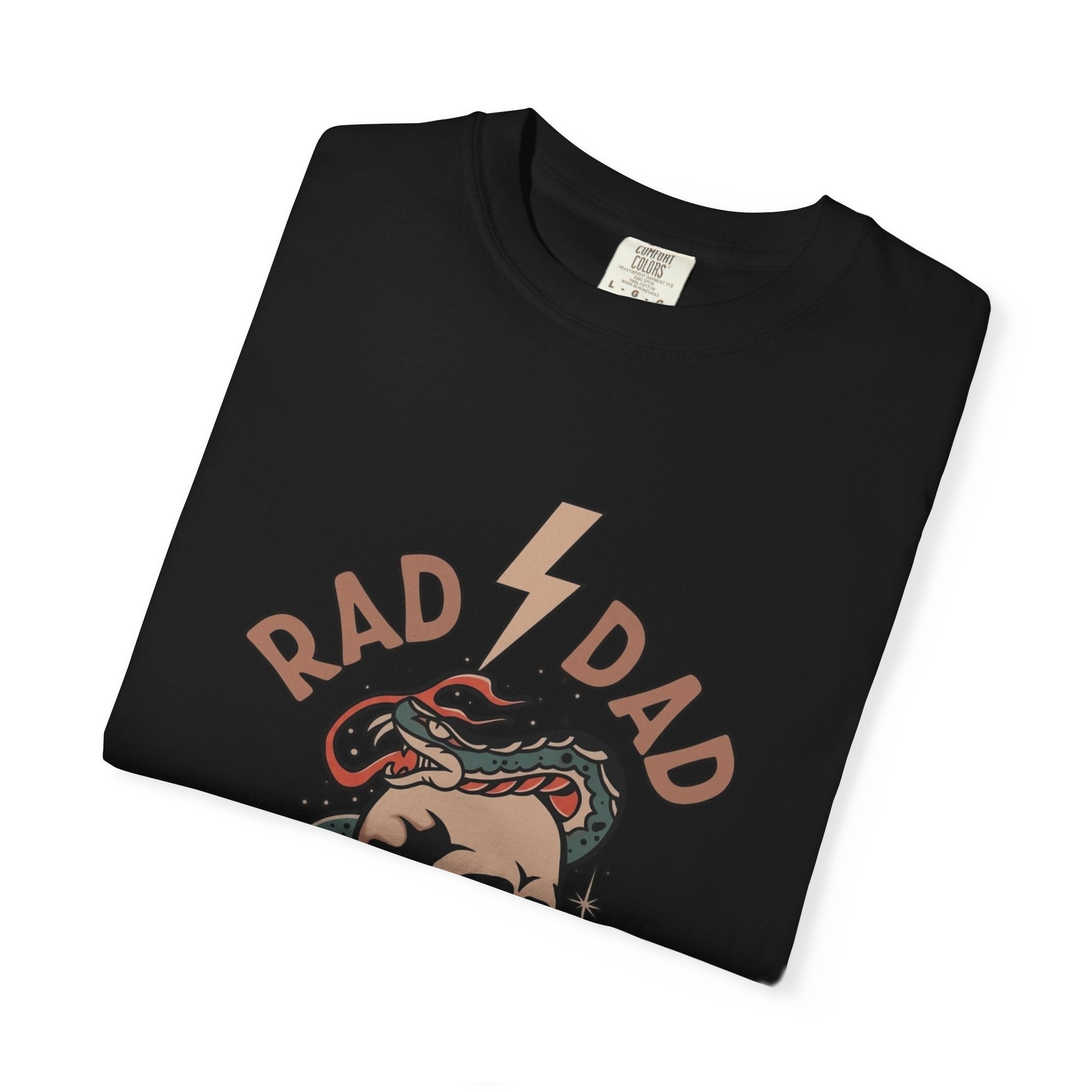 Rad Dad Society T-Shirt — Retro Skull & Snake Graphic Tee for Fathers