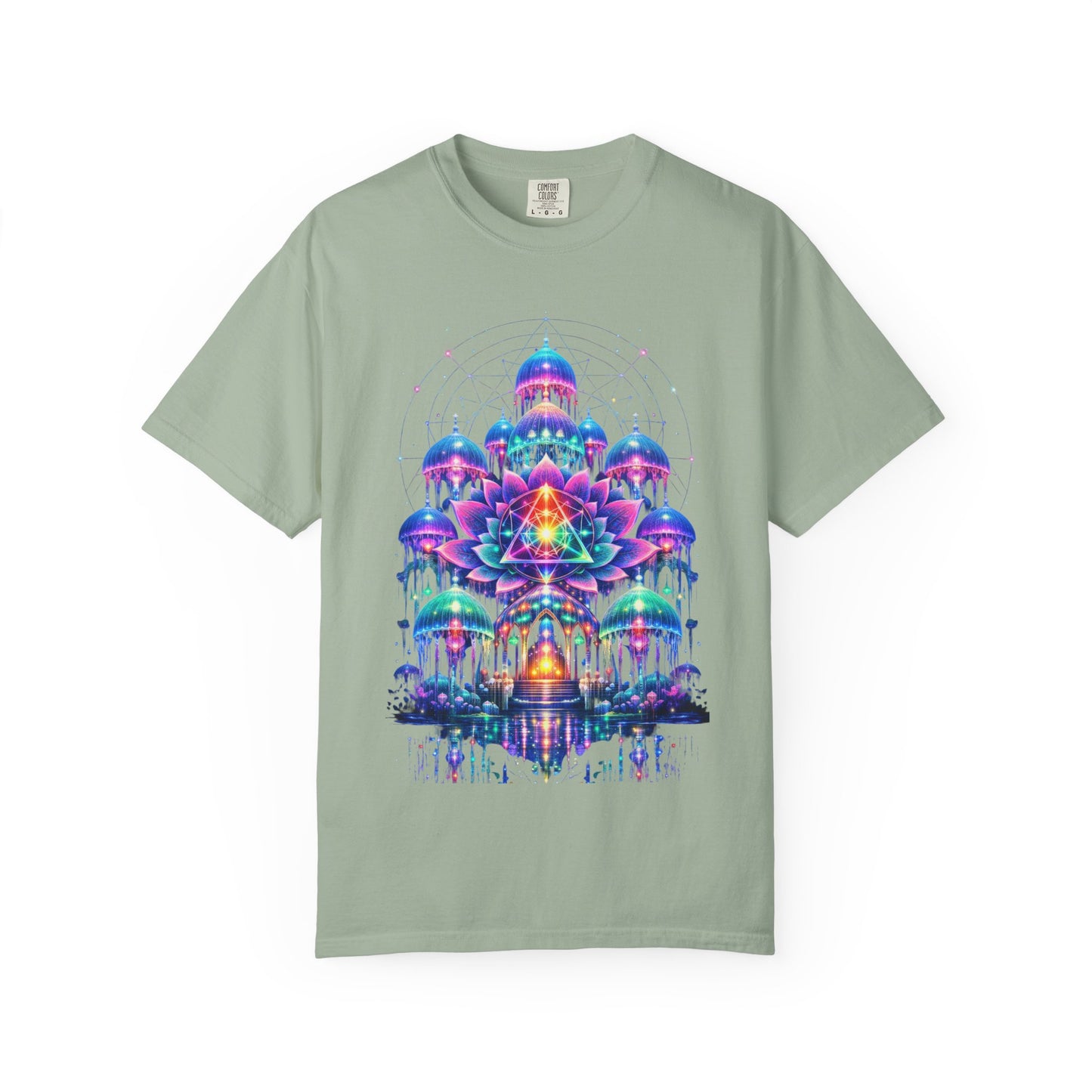 Psychedelic Palace T-Shirt — Vibrant Mandala Art Tee