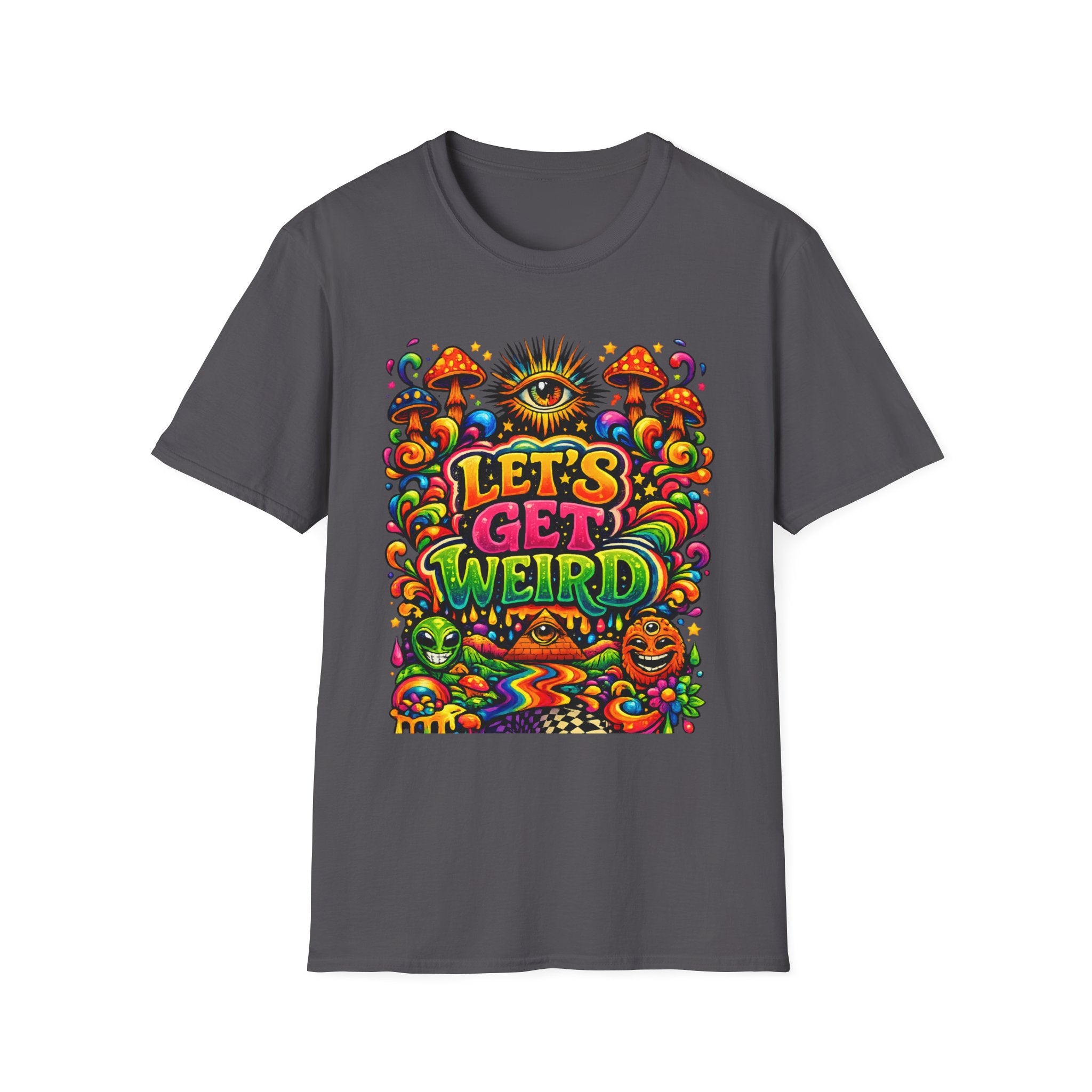Psychedelic "Let's Get Weird" T-Shirt