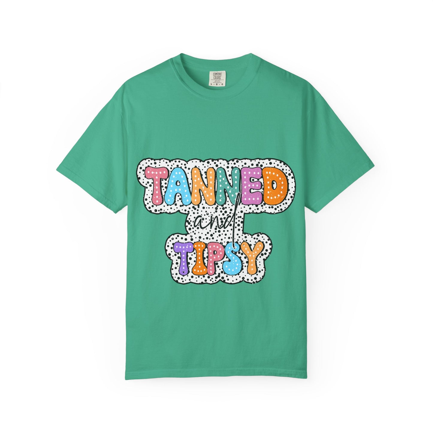 Tanned & Tipsy Mom T-Shirt — Summer Funny Tee