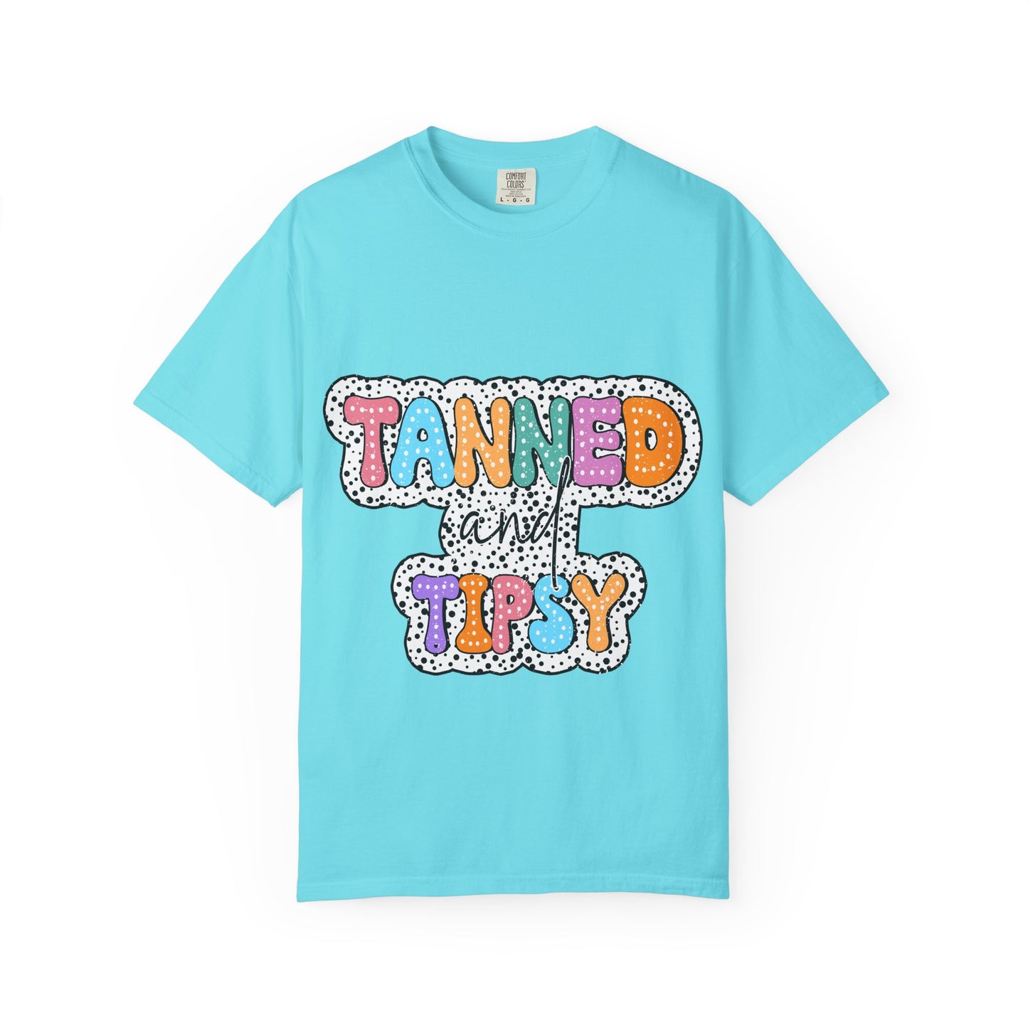 Tanned & Tipsy Mom T-Shirt — Summer Funny Tee