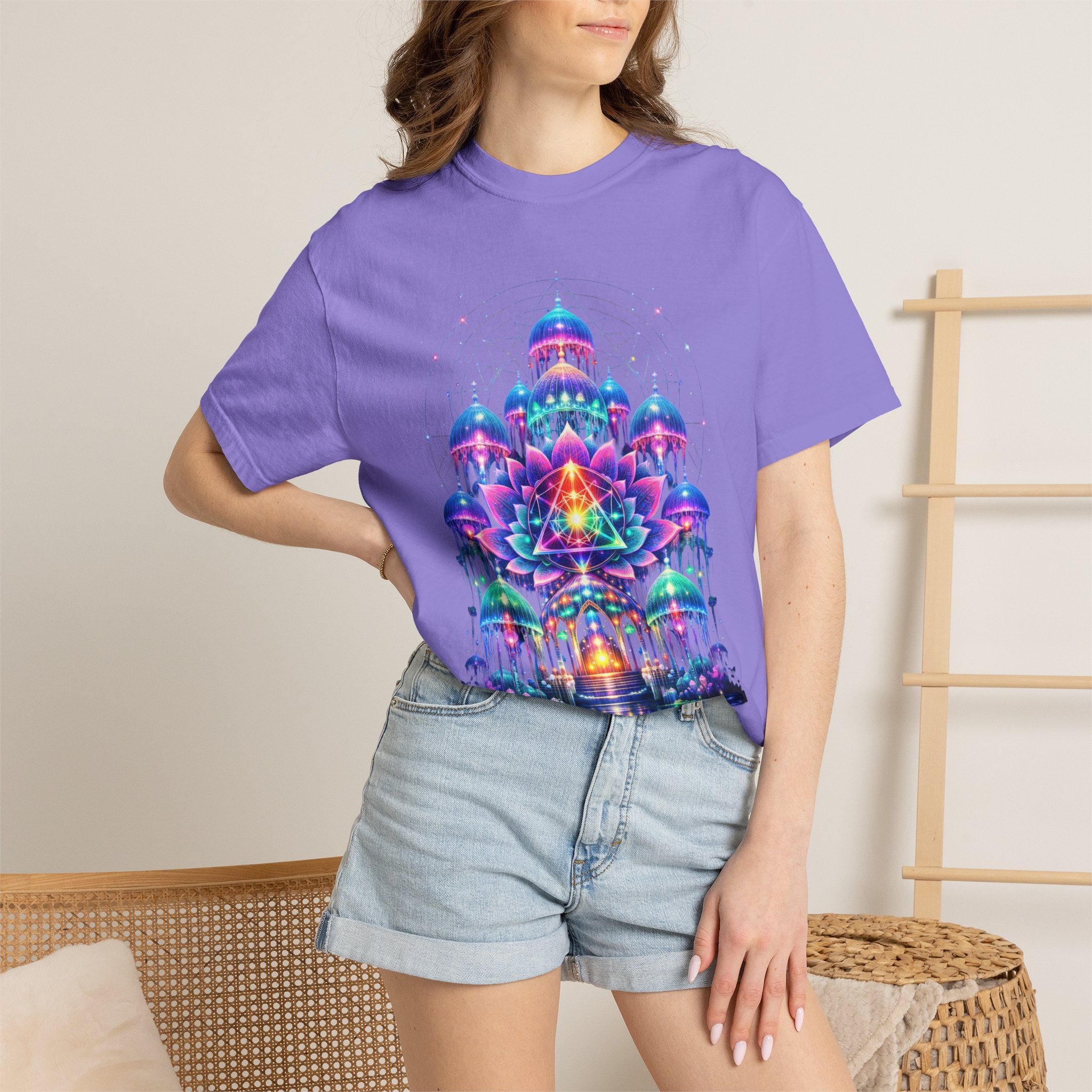 Psychedelic Palace T-Shirt — Vibrant Mandala Art Tee