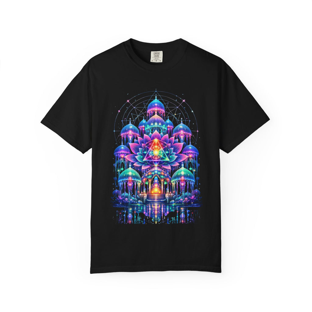 Psychedelic Palace T-Shirt — Vibrant Mandala Art Tee
