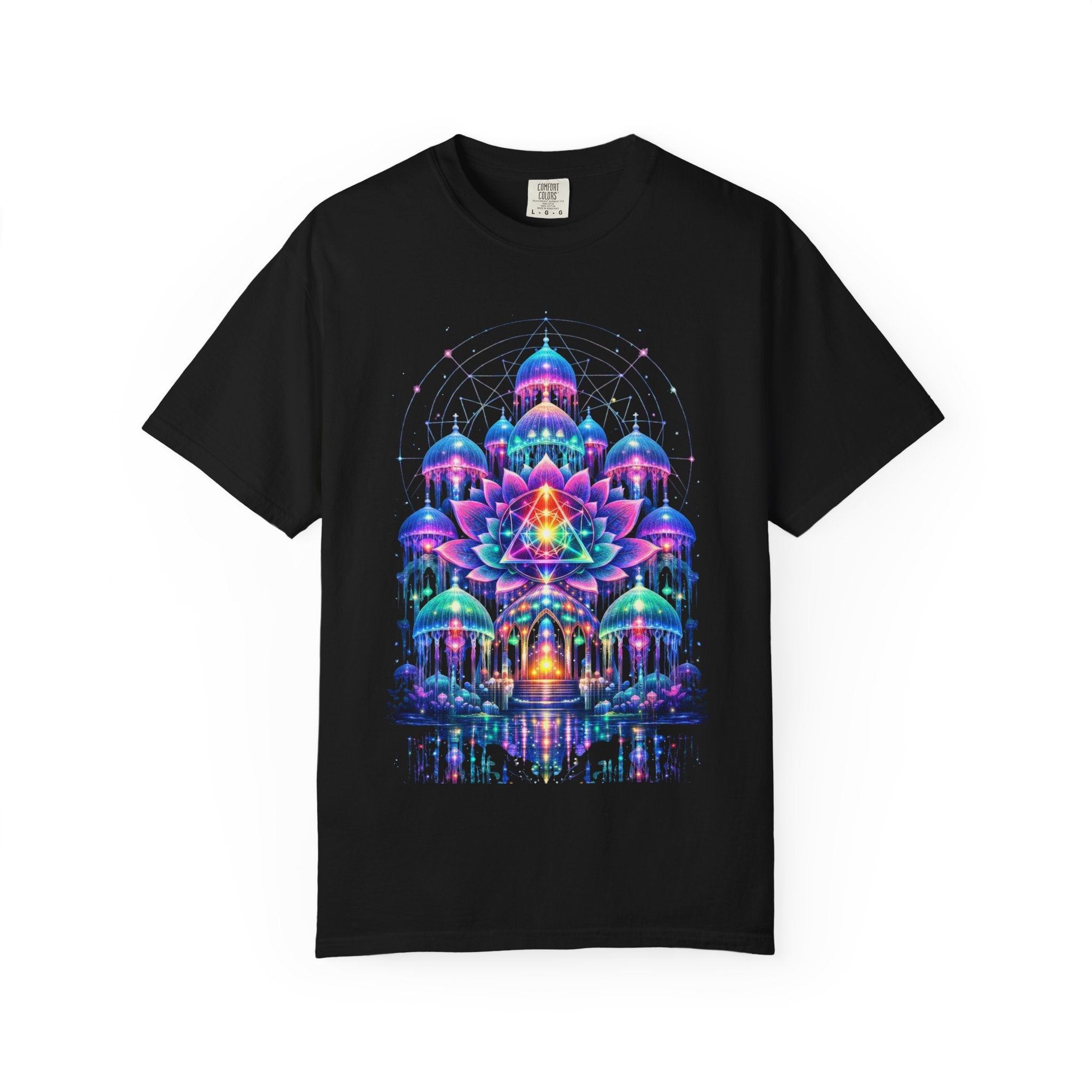 Psychedelic Palace T-Shirt — Vibrant Mandala Art Tee
