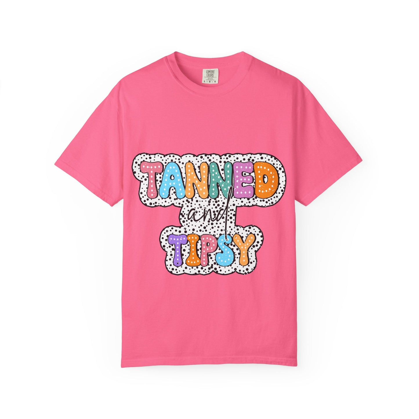 Tanned & Tipsy Mom T-Shirt — Summer Funny Tee