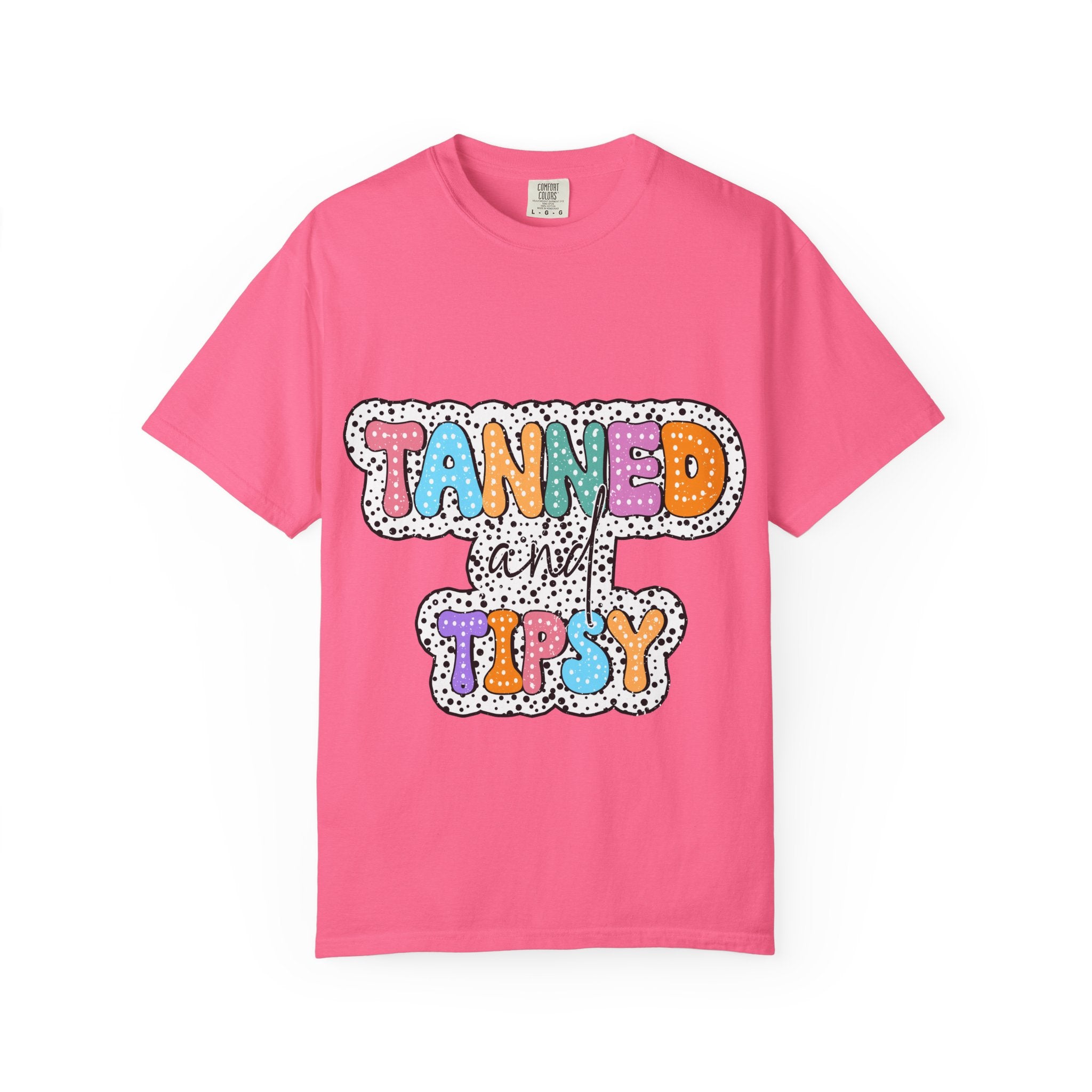 Tanned & Tipsy Mom T-Shirt — Summer Funny Tee