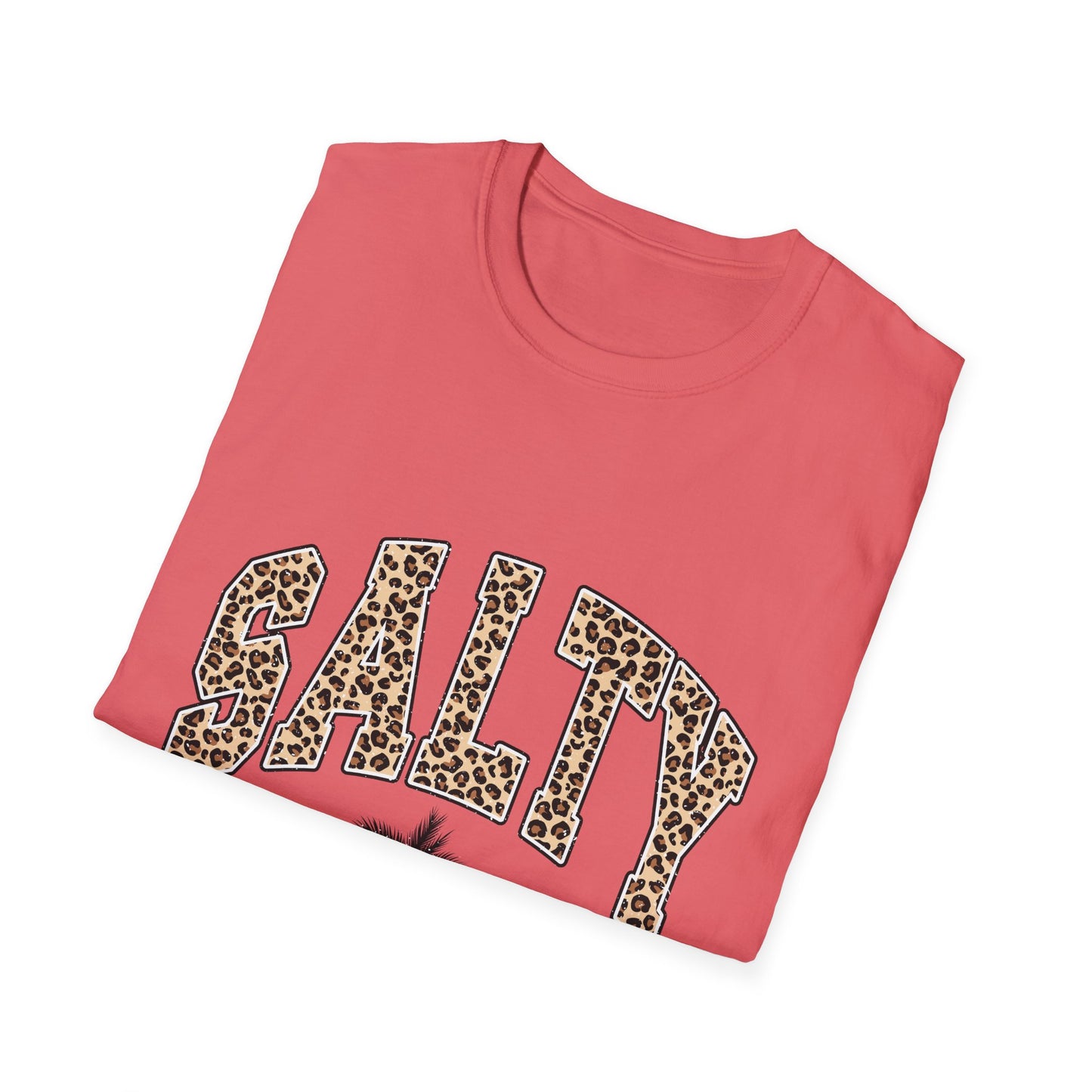 Salty and Sunkissed Leopard Tee — Summer Beach T-Shirt