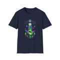 Alien Abduction Graphic Tee — Neon UFO & Alien Illustration T-Shirt