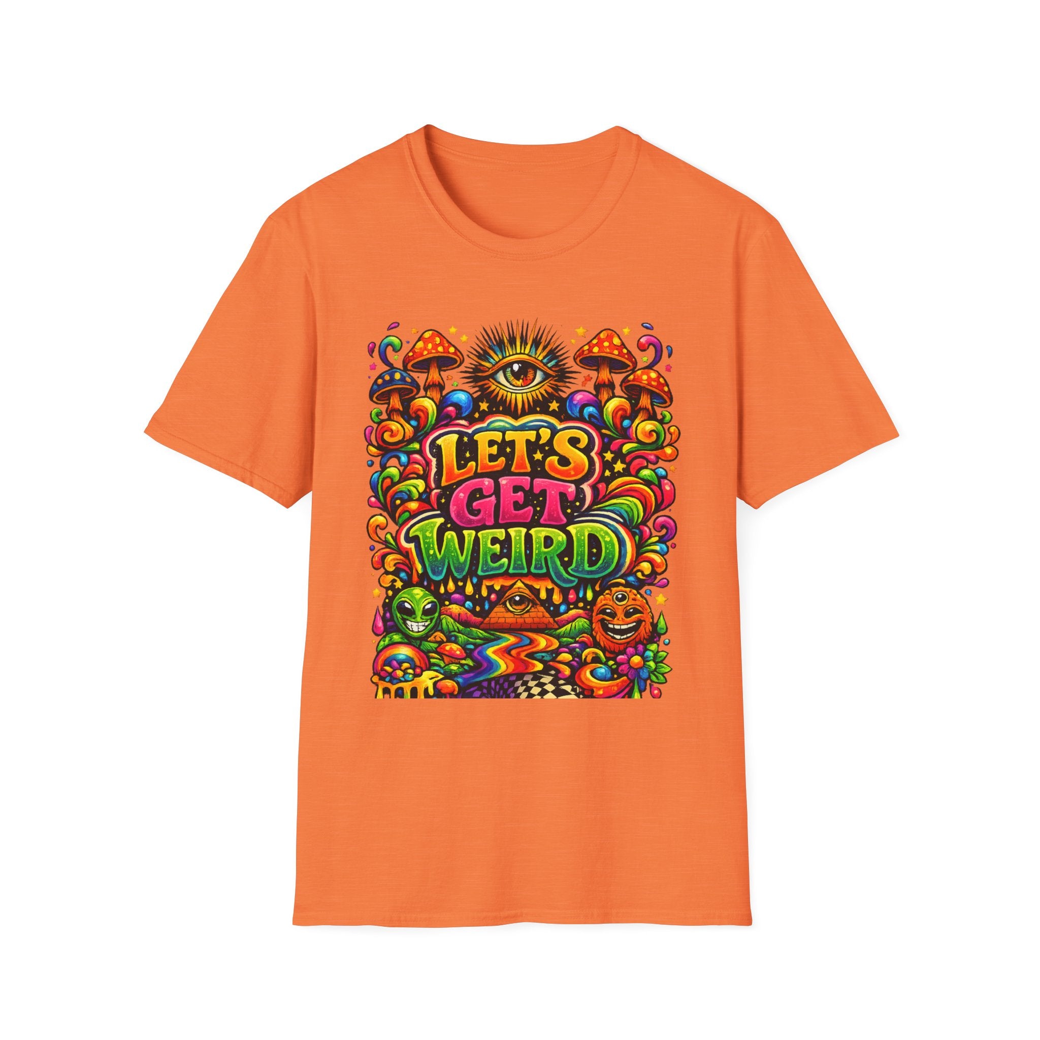Psychedelic "Let's Get Weird" T-Shirt