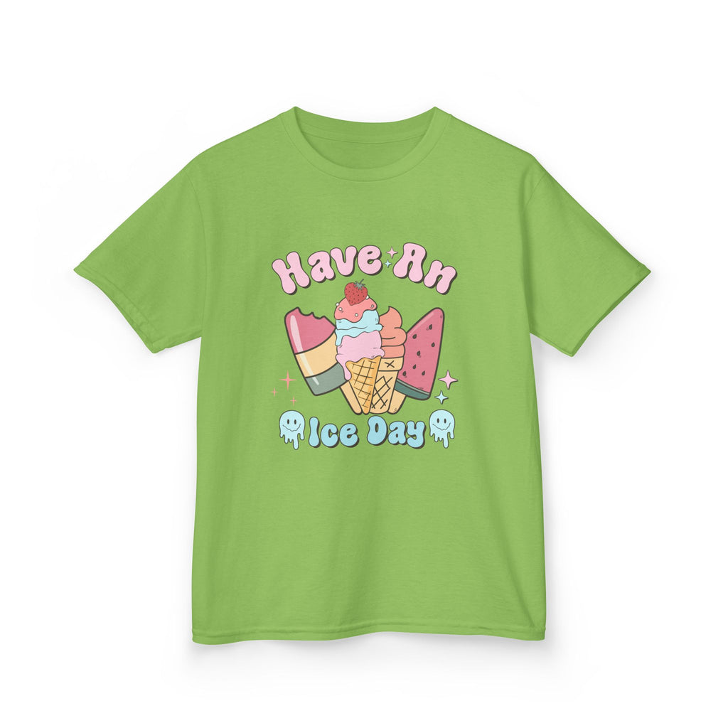 Kids Ice Cream Tee - "Have An Ice Day" Cute Summer Graphic Shirt