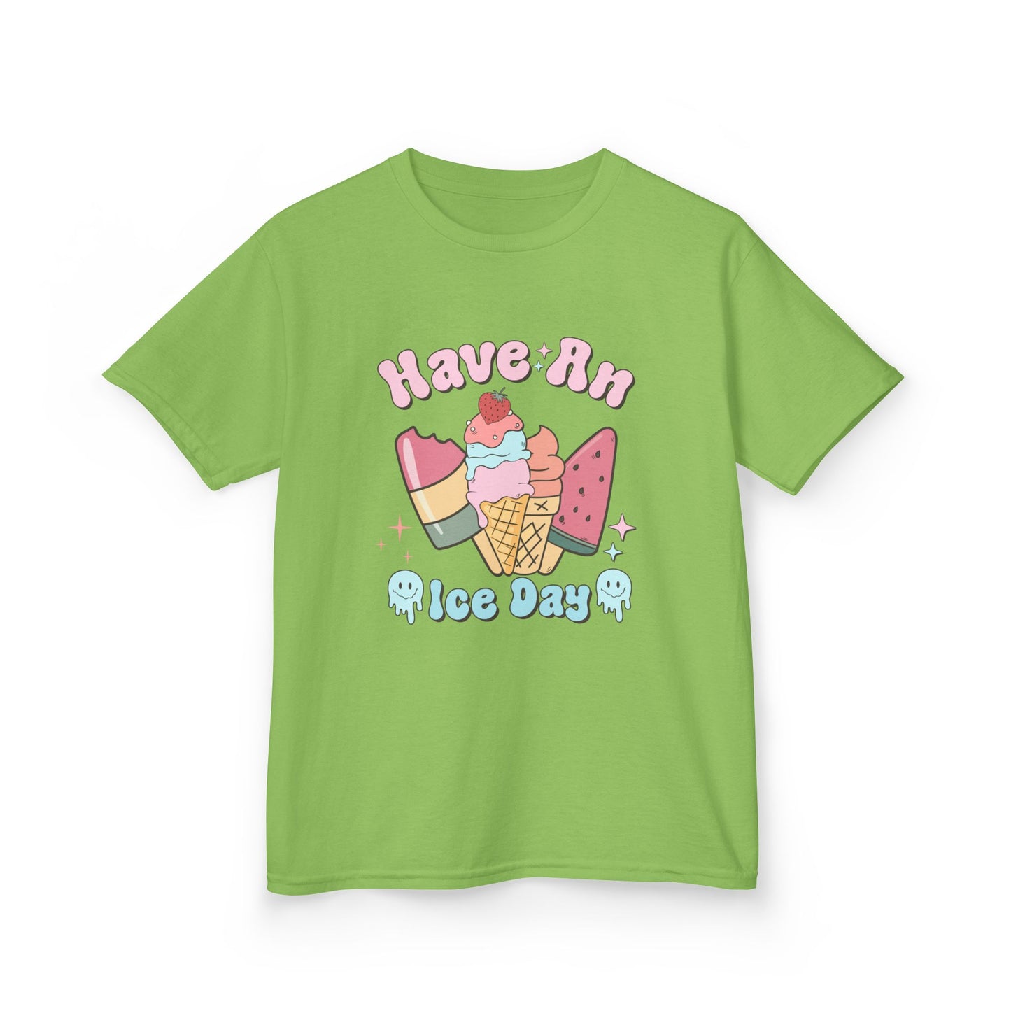Kids Ice Cream Tee - "Have An Ice Day" Cute Summer Graphic Shirt