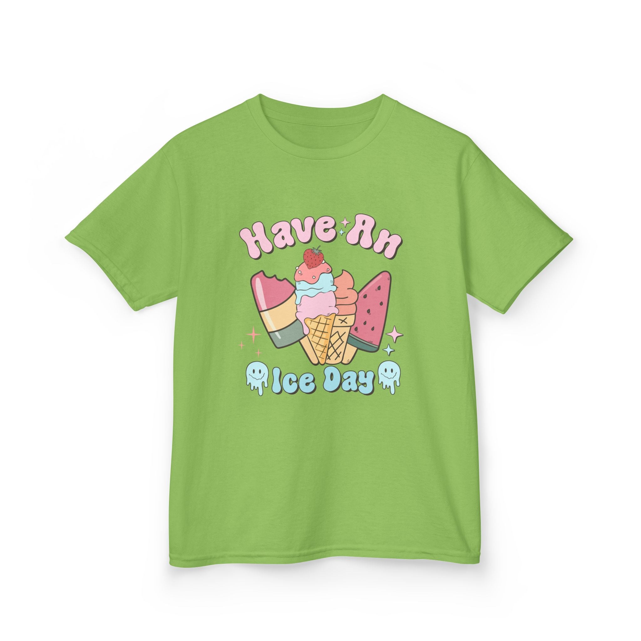 Kids Ice Cream Tee - "Have An Ice Day" Cute Summer Graphic Shirt