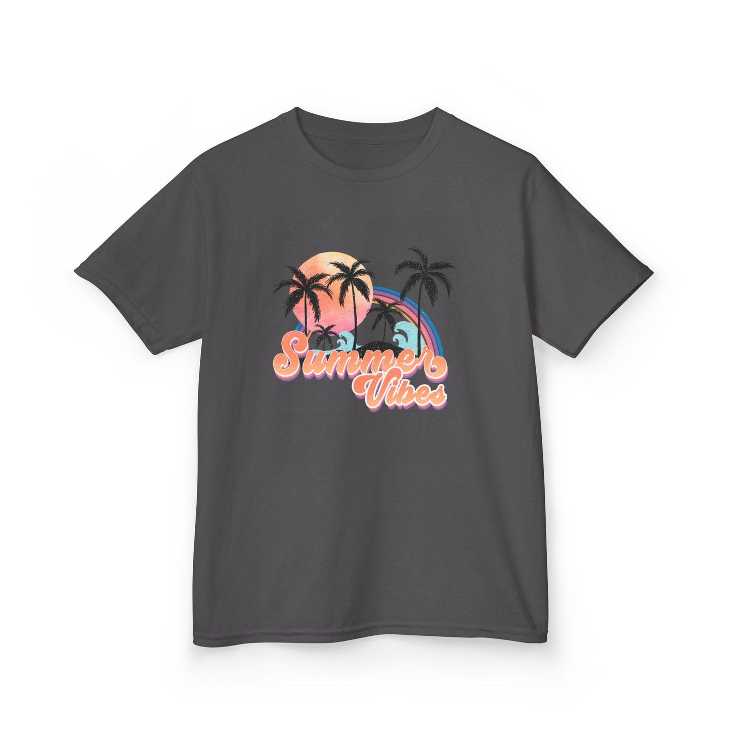 Kids Tee — 'Summer Vibes' Palm Tree Graphic Tee