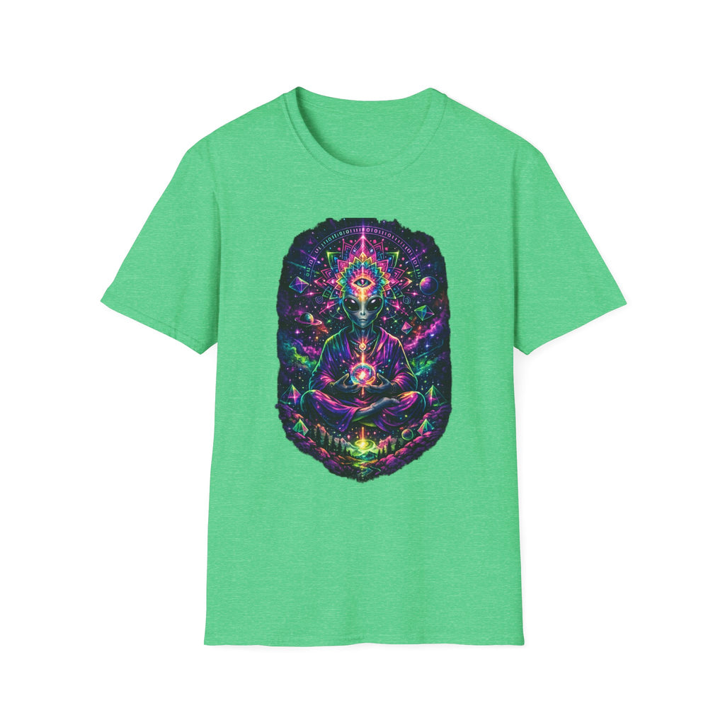 Psychedelic Third Eye Alien T-Shirt — Cosmic Meditation Graphic Tee