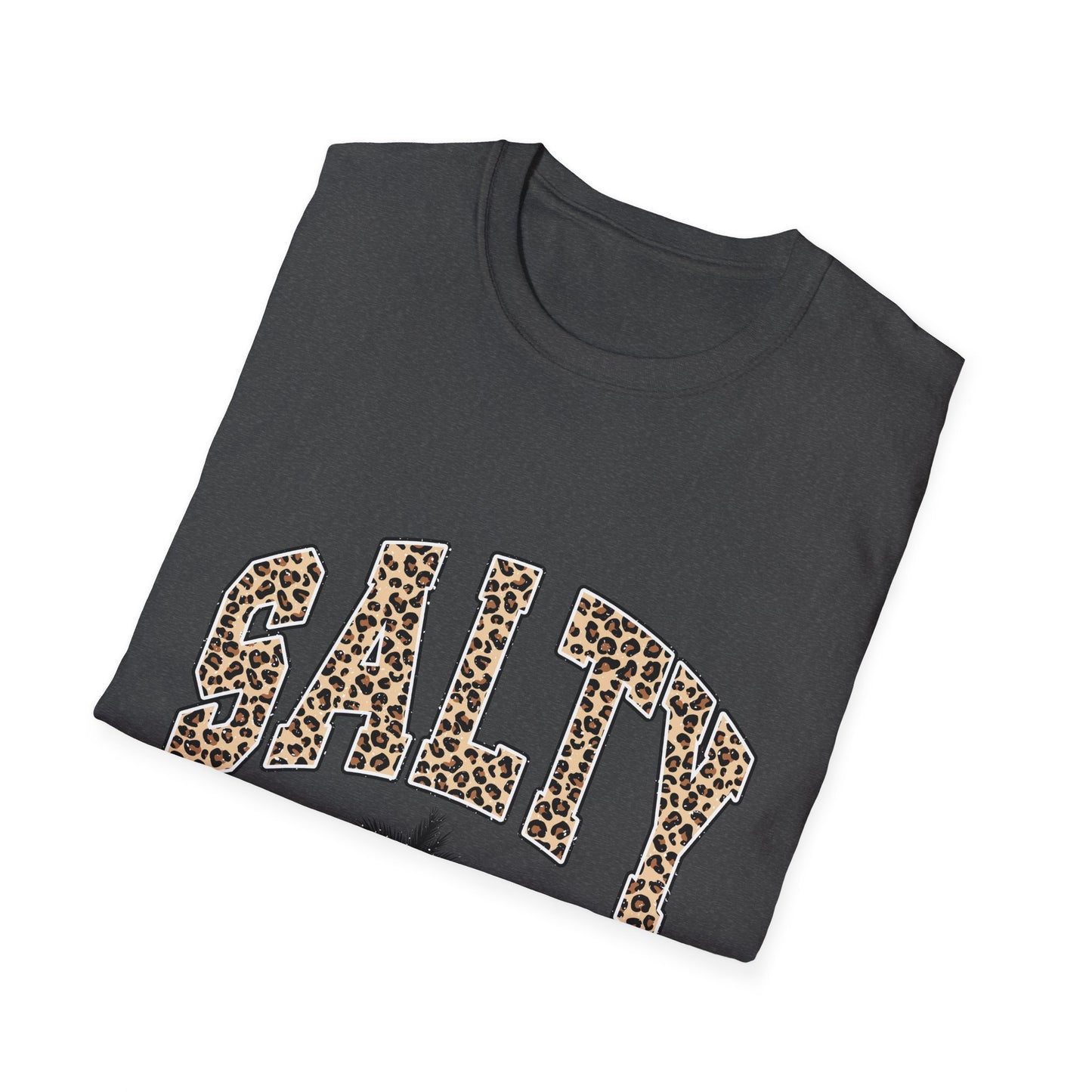 Salty and Sunkissed Leopard Tee — Summer Beach T-Shirt