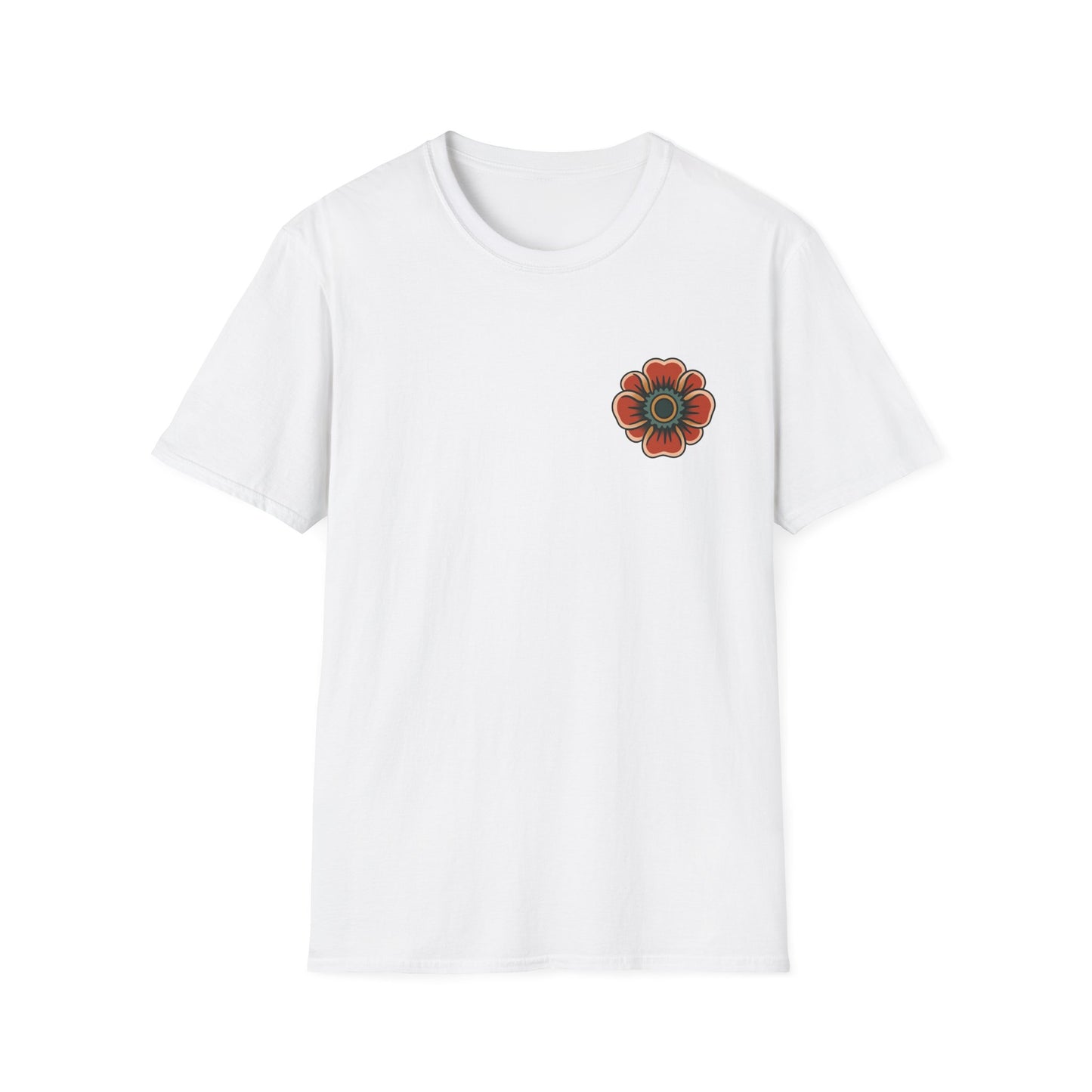 Vintage Snake & Floral Tattoo T-Shirt