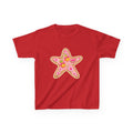 Kids Starfish Tee — Pink Floral Sequin Star Design