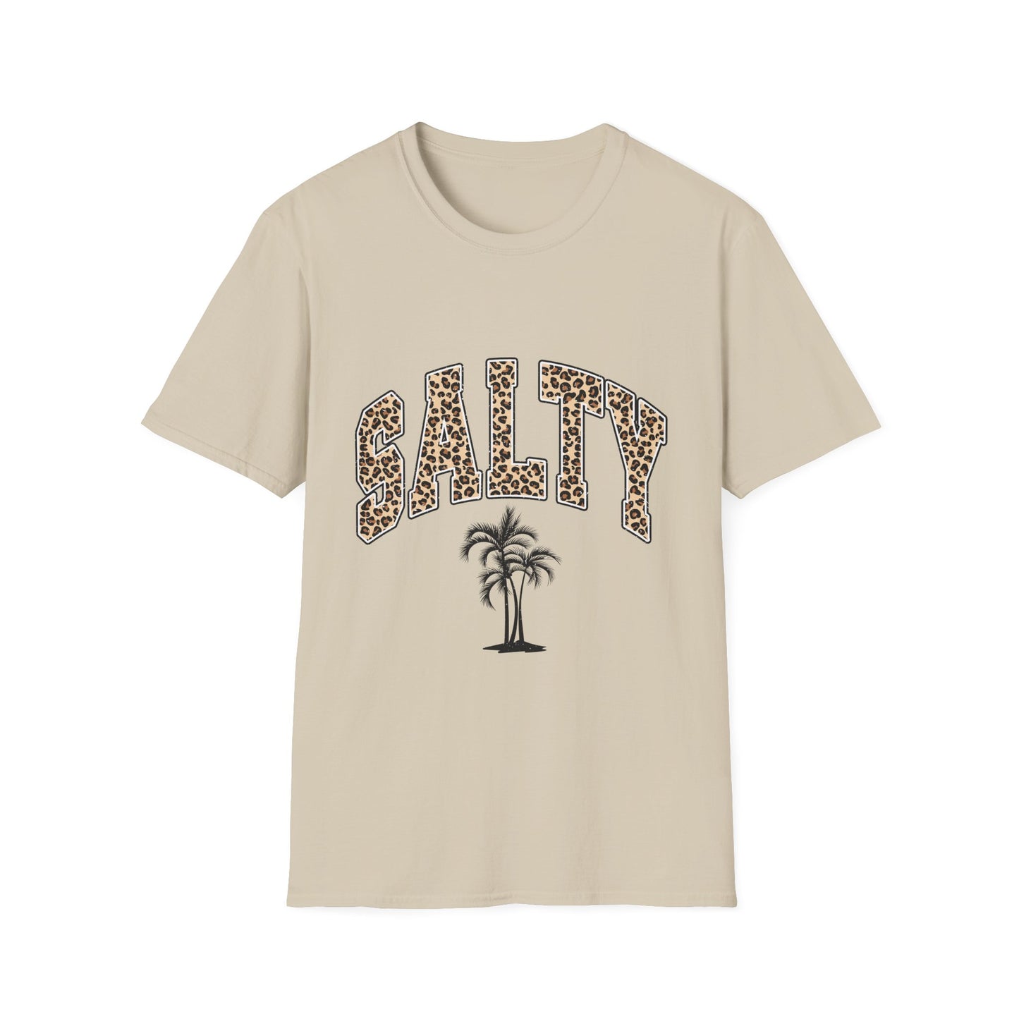 Salty and Sunkissed Leopard Tee — Summer Beach T-Shirt