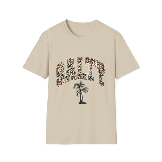 Salty and Sunkissed Leopard Tee — Summer Beach T-Shirt