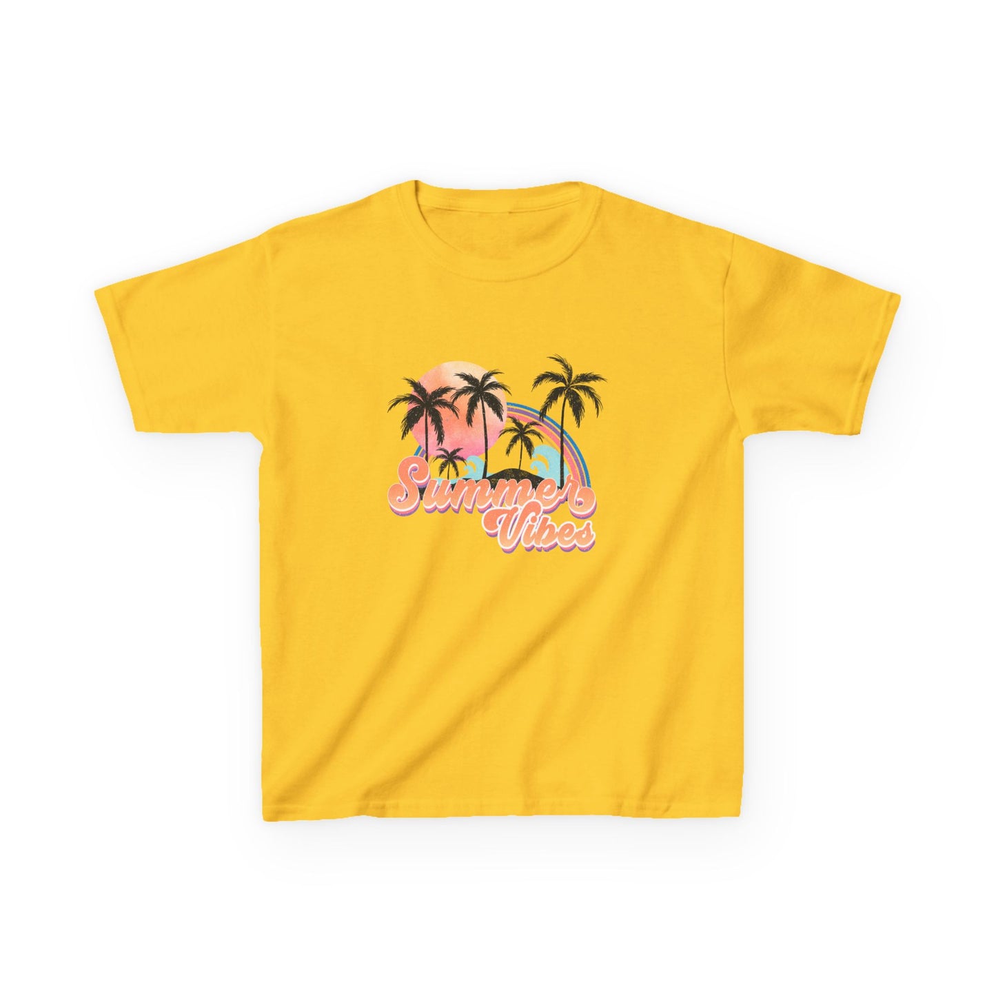 Kids Tee — 'Summer Vibes' Palm Tree Graphic Tee