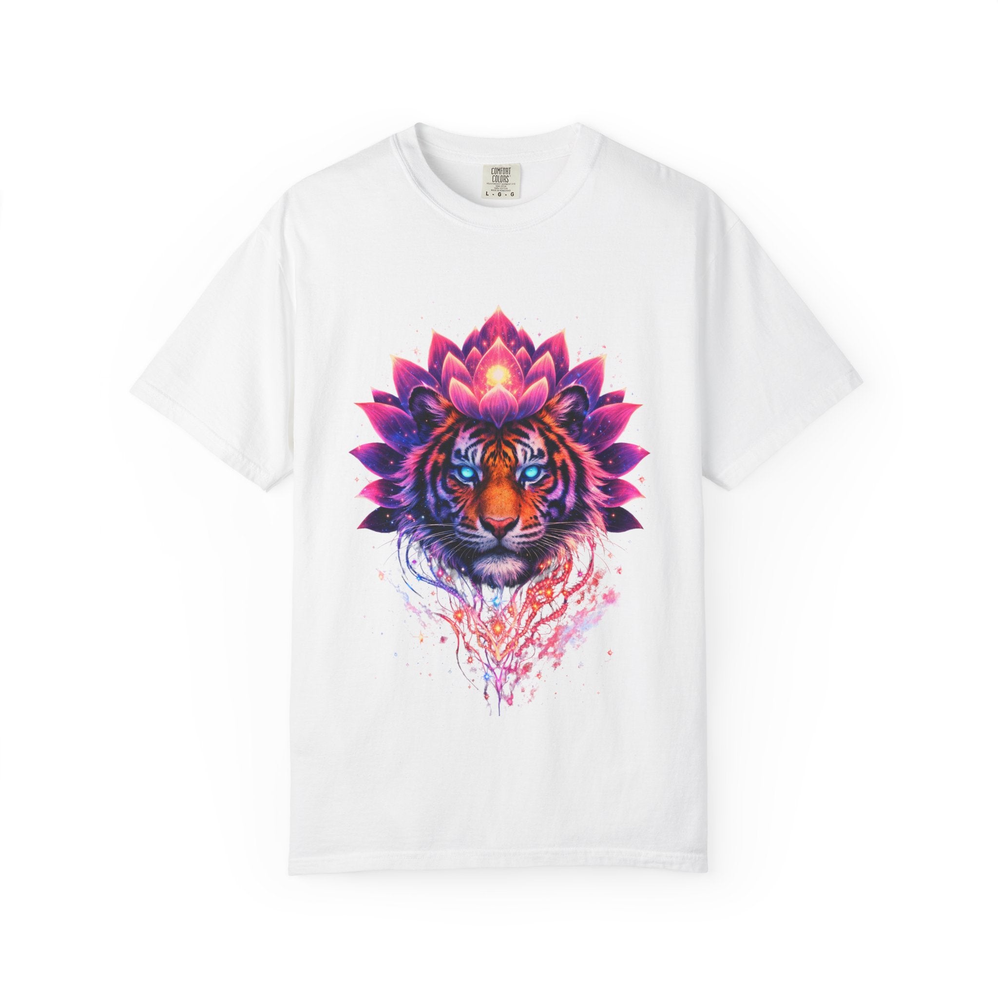 Tiger Lotus T-Shirt — Vibrant Mandala Tiger Graphic Tee