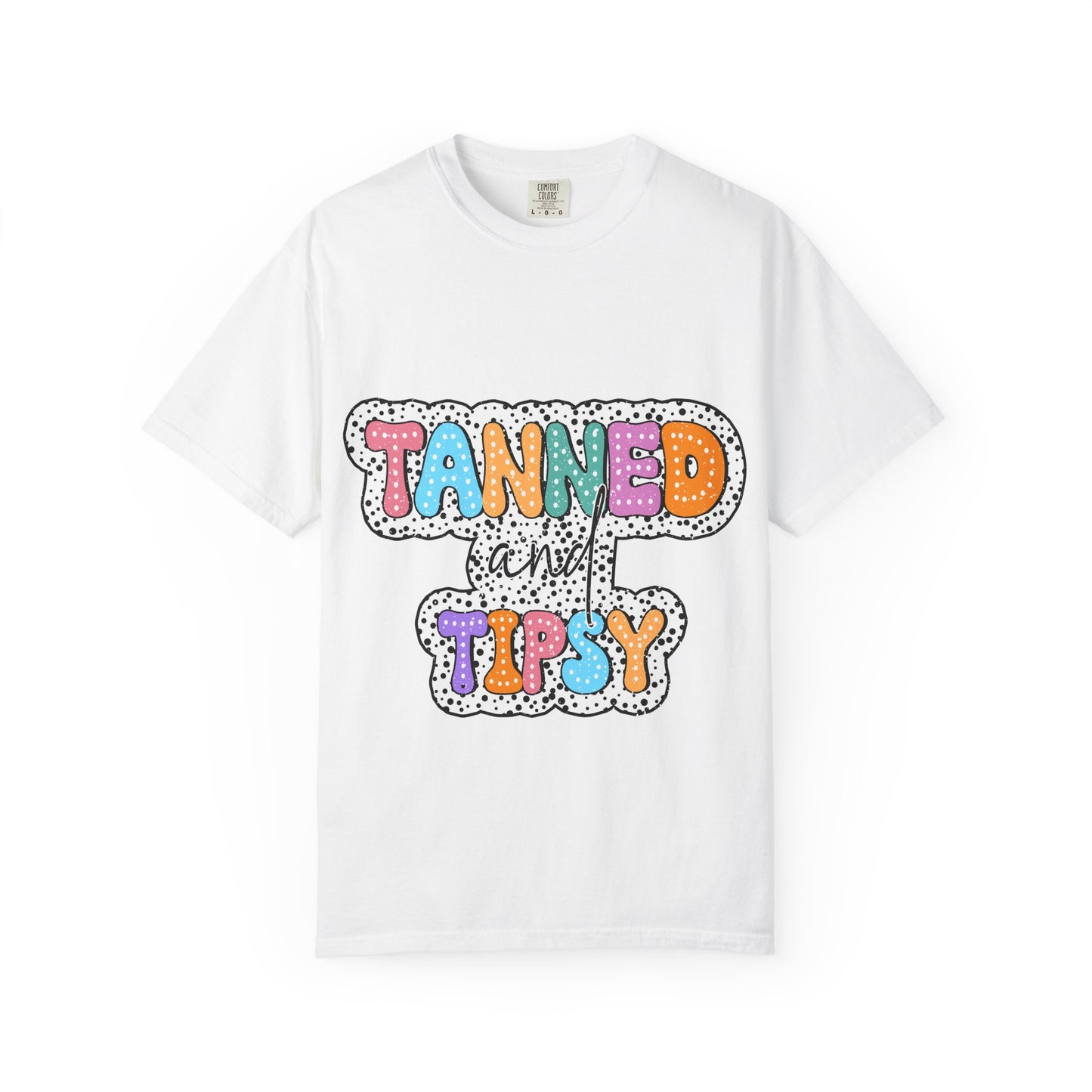 Tanned & Tipsy Mom T-Shirt — Summer Funny Tee
