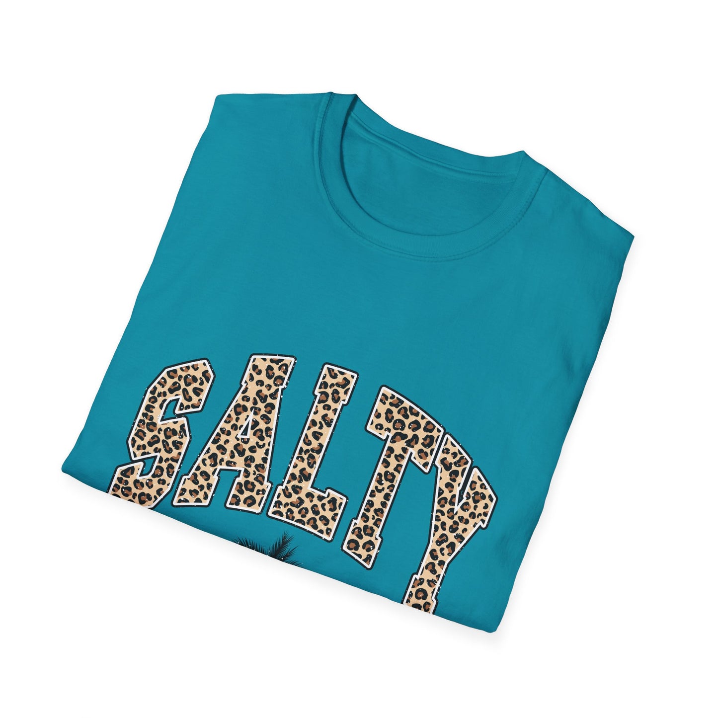 Salty and Sunkissed Leopard Tee — Summer Beach T-Shirt