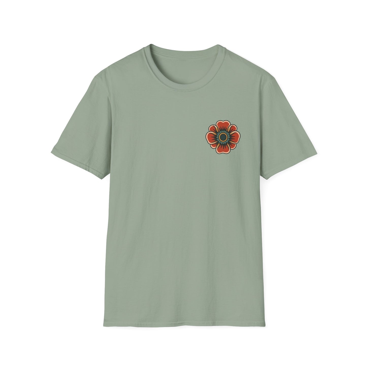 Vintage Snake & Floral Tattoo T-Shirt