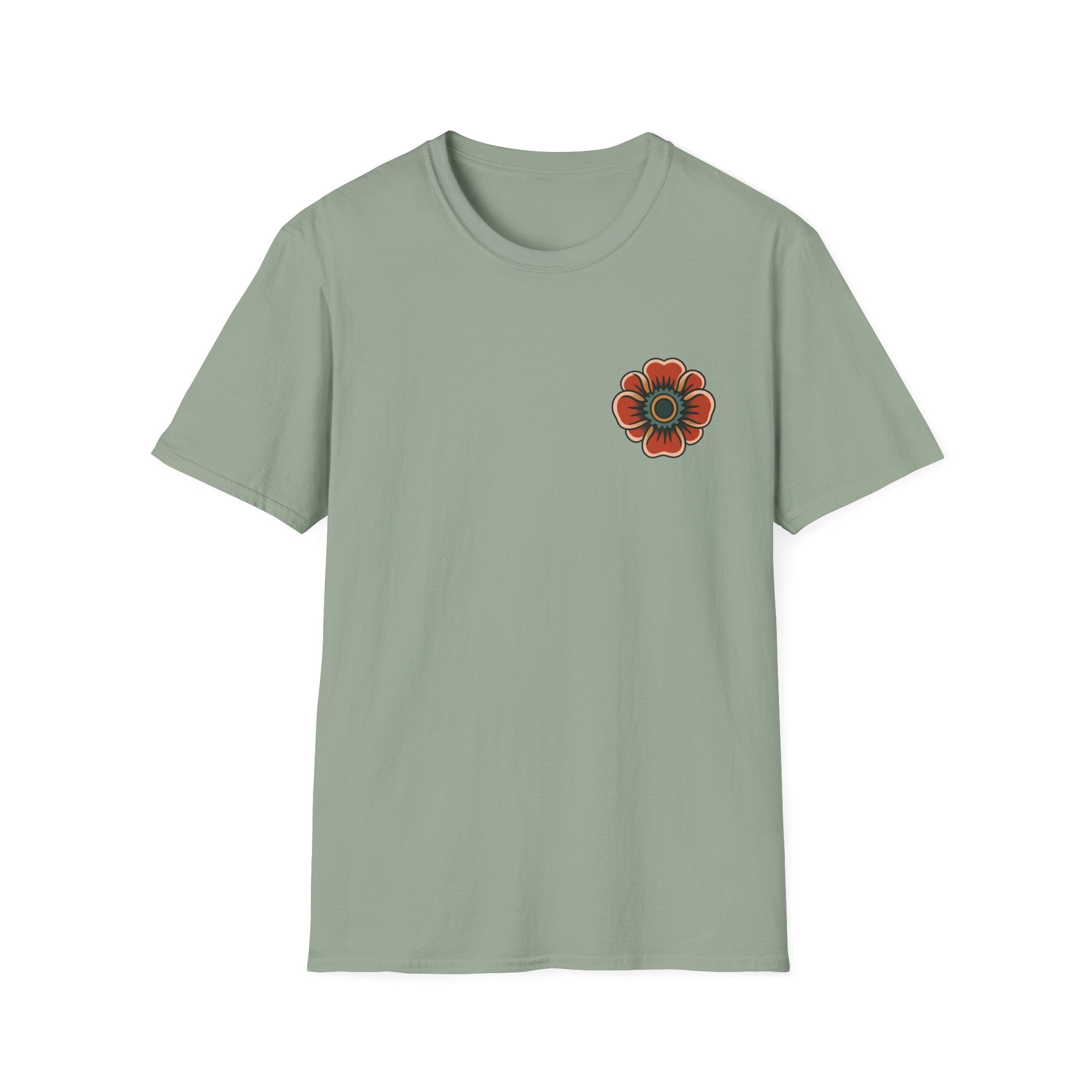 Vintage Snake & Floral Tattoo T-Shirt